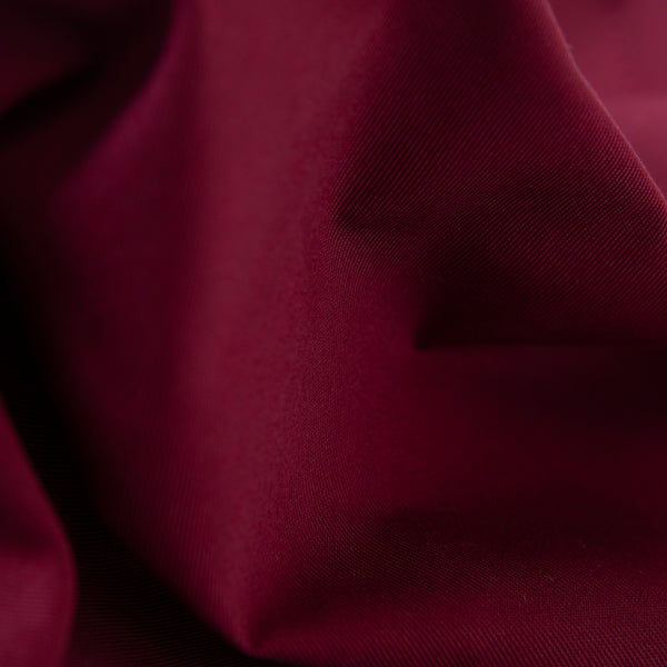 Twill en polyester et en coton 200g / m2 | Bordeaux rouge