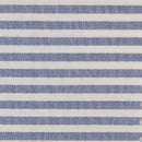 Tecido às Riscas Brancas para Calções de Banho | Azul Marinho - Texland