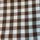 Minimate Tecido para Toalha Xadrez Castanho Texland 