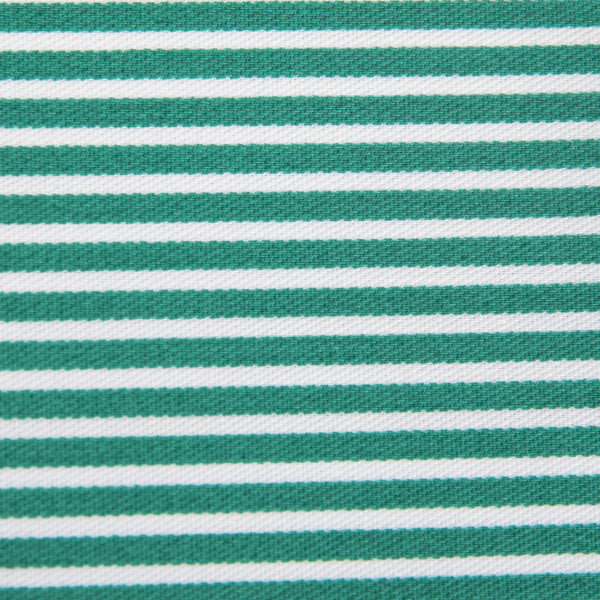    tecido_sarja_riscas_brancas_poliester_algodao_para_fardas_fardamento_alta_qualidade_e_conforto_verde_Texland