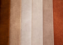 Geometric velvet fabric for upholstery - light beige | Ciga