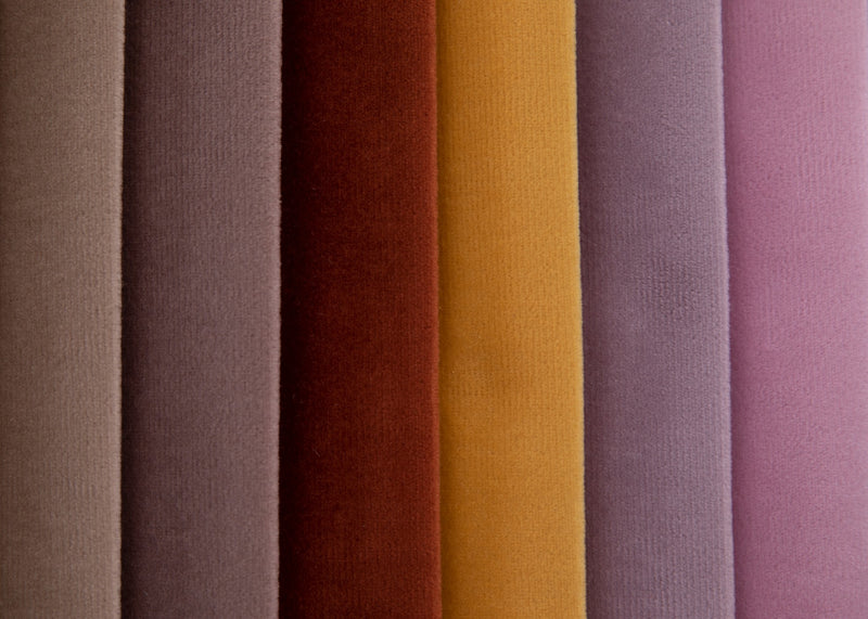 Tissu de velours à tapisser et à gâcher - minutes - jaune pastel