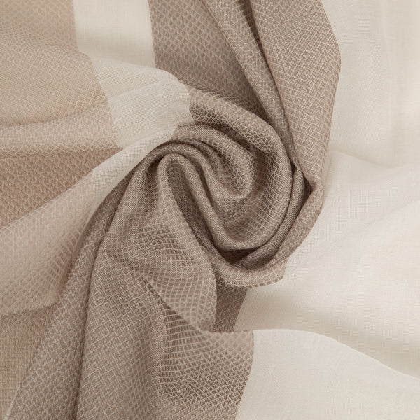 Tela para cortinas de plomo - Amadeus Stripes | Beige claro - oscuro